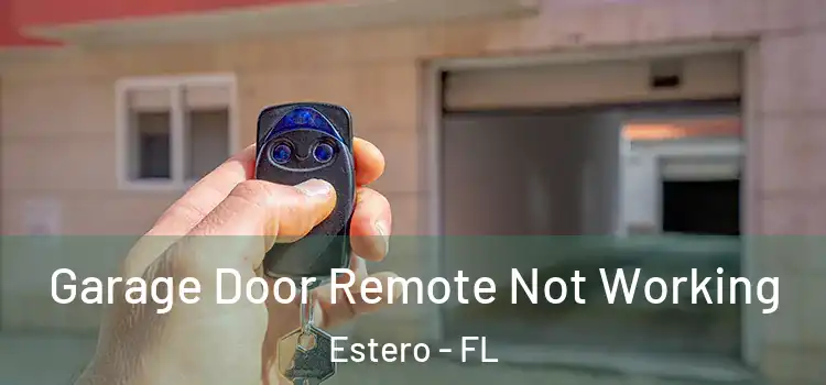  Garage Door Remote Not Working Estero - FL